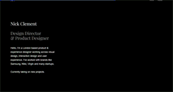 Desktop Screenshot of nickclement.co.uk